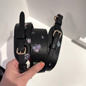 Coach 55506 Leather Floral Print Novelty Bag Strap